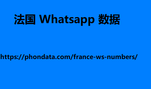 法国 Whatsapp 数据