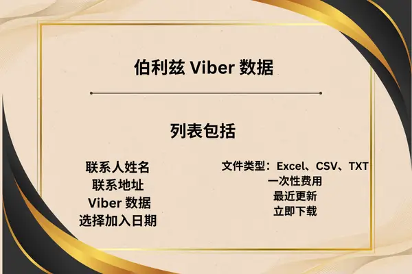 伯利兹 Viber 数据