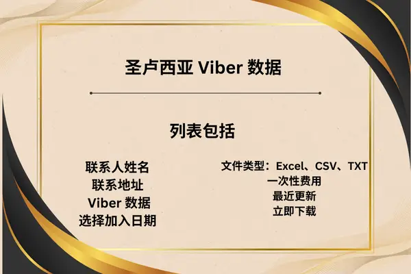 圣卢西亚 Viber 数据