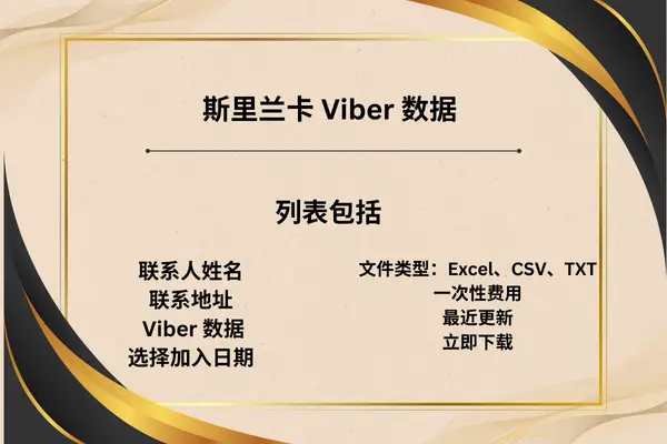 斯里兰卡 Viber 数据